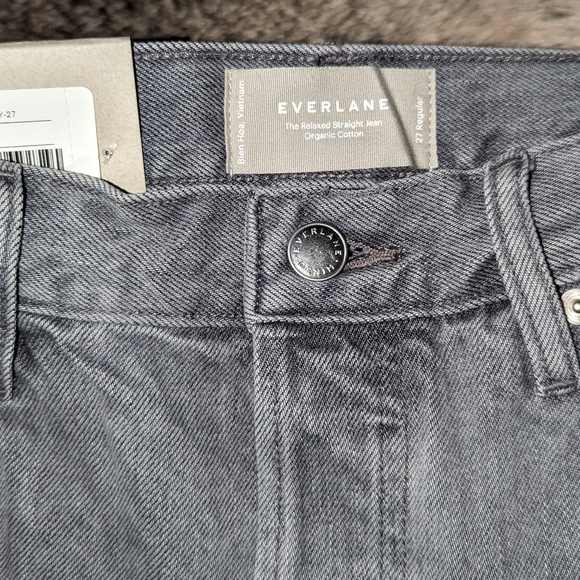 Everlane Rigid Slouch The Relaxed Fit Straight Jean Grey Women's 27 NWT - Picture 7 of 13